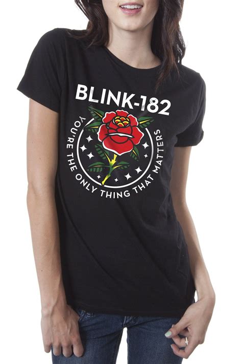 blink 182 t shirt women's.